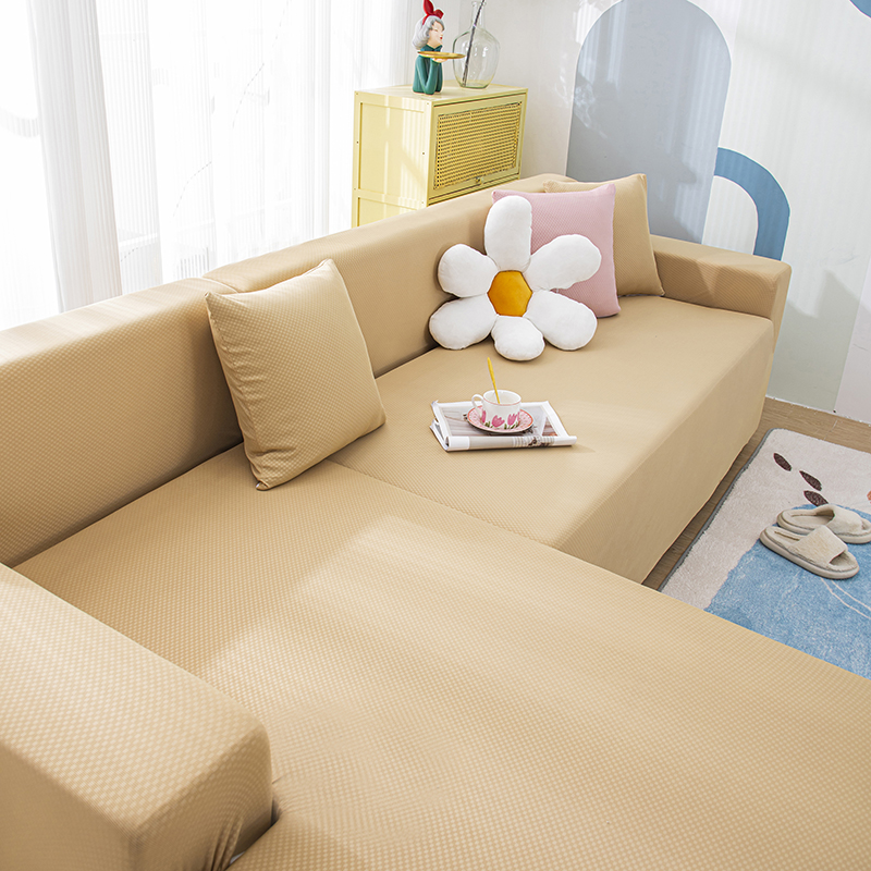 2023新款冰丝纯色沙发套 单人（90-140cm) 琥珀棕