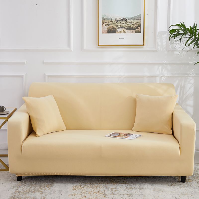 四季纯色沙发套 单人（90-140cm) 米黄