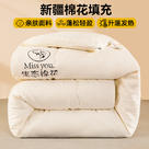 2023新款棉花被自然绵软棉花被新疆棉花被 被子被芯 150x200cm-3斤 本白