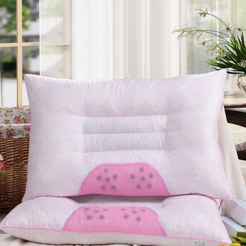 凤尾花决明子磁疗枕粉色和灰色 46*72cm粉色