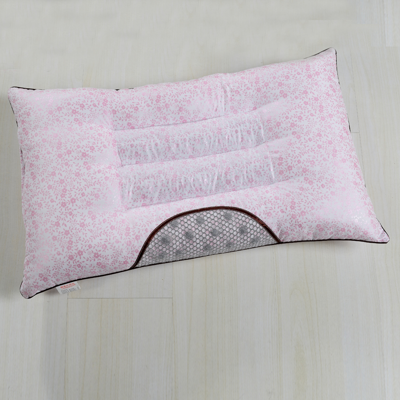 特价玉石磁疗枕 43*70cm单边磁疗枕粉色