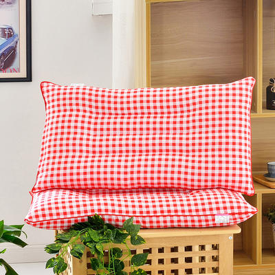 定型枕 45*70cm 小方格-红