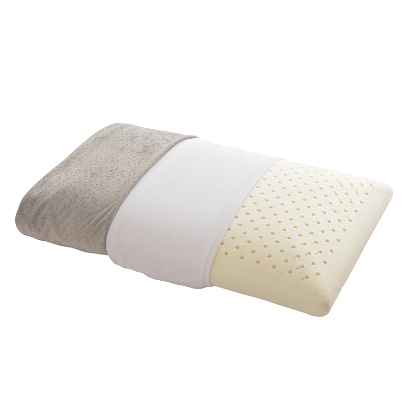 2019新款针织棉系列乳胶枕 经典面包乳胶枕40*70*12cm