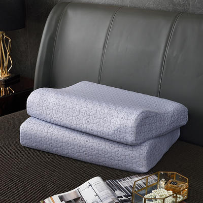 2020新款全棉针织天然乳胶枕枕头枕芯-48*74cm/只 浅紫色