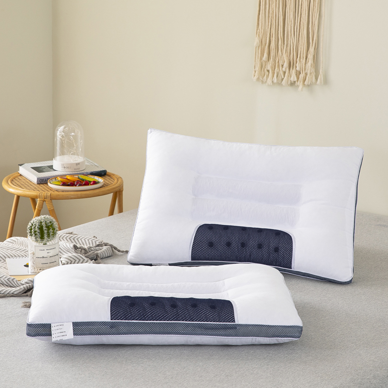 2021新款立体灰网决明子磁疗枕（48*74cm/只） 白色