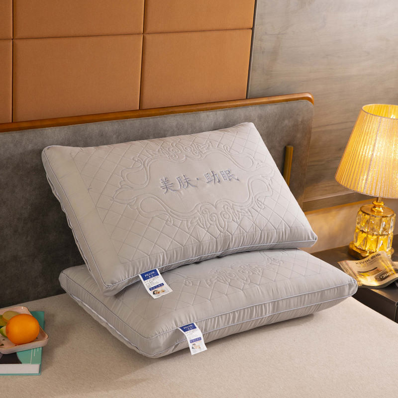 2021新款枕头枕芯美肤助眠热熔枕48*74cm 灰色