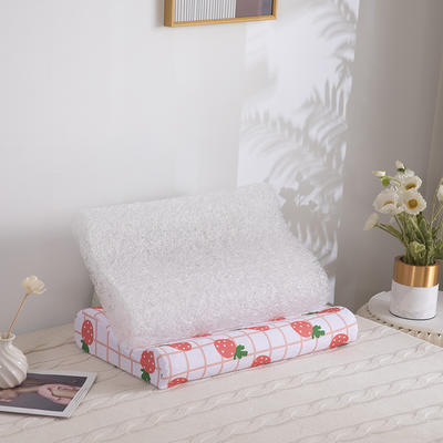 2022新款4D中空纤维枕 枕头枕芯 带外套-草莓 30*50cm/只 650g