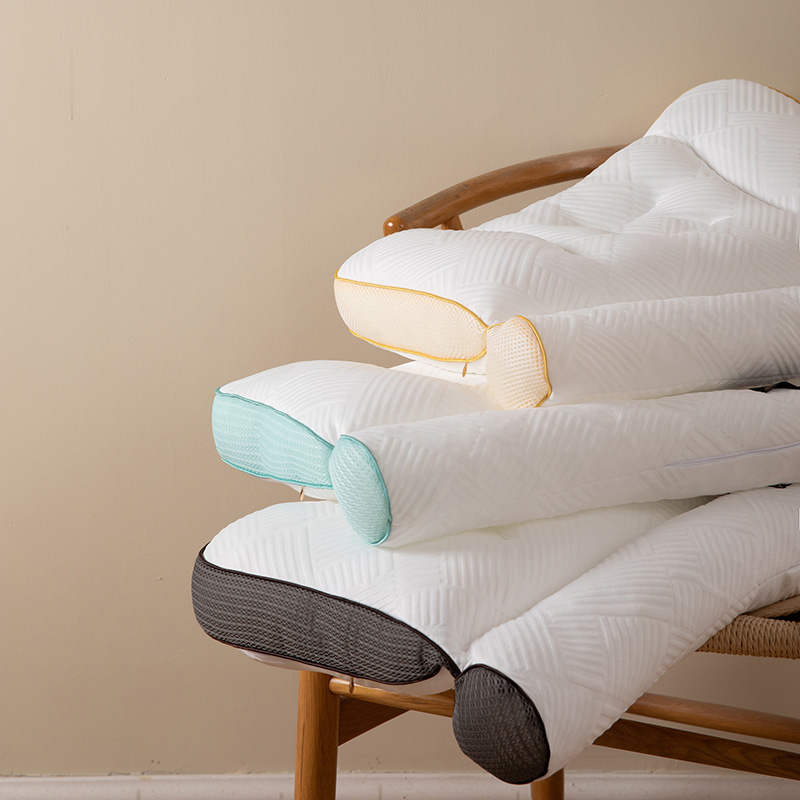 2023新款枕头枕芯 纳米PE软管护颈枕 PE软管枕-咖 一只装