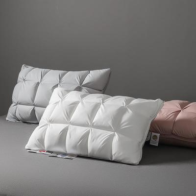 2023新款IVD面包型黄金双羽枕枕头枕芯 白色