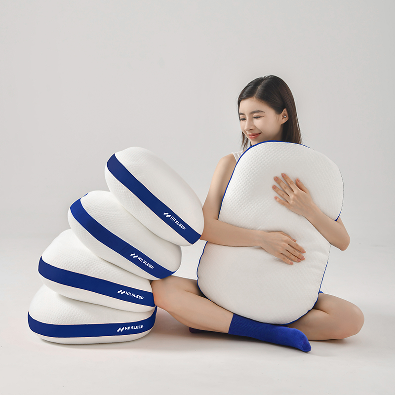 2023新款HI!SLEEP面包枕 枕头枕芯 蓝边-低枕