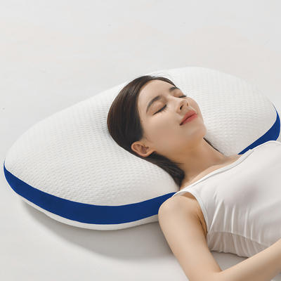 2023新款HI!SLEEP面包枕 枕头枕芯 蓝边-中枕
