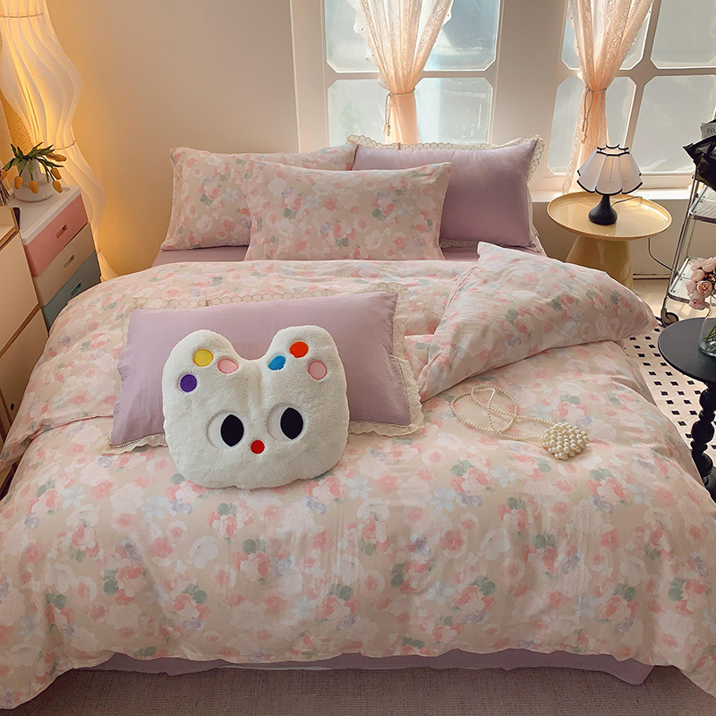 2025新款双层纱四件套