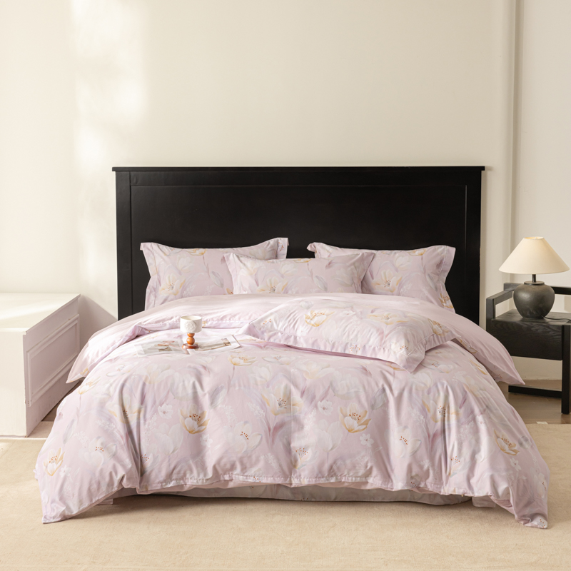 2026新款50s阿克苏长绒棉数码印花四件套 依萱