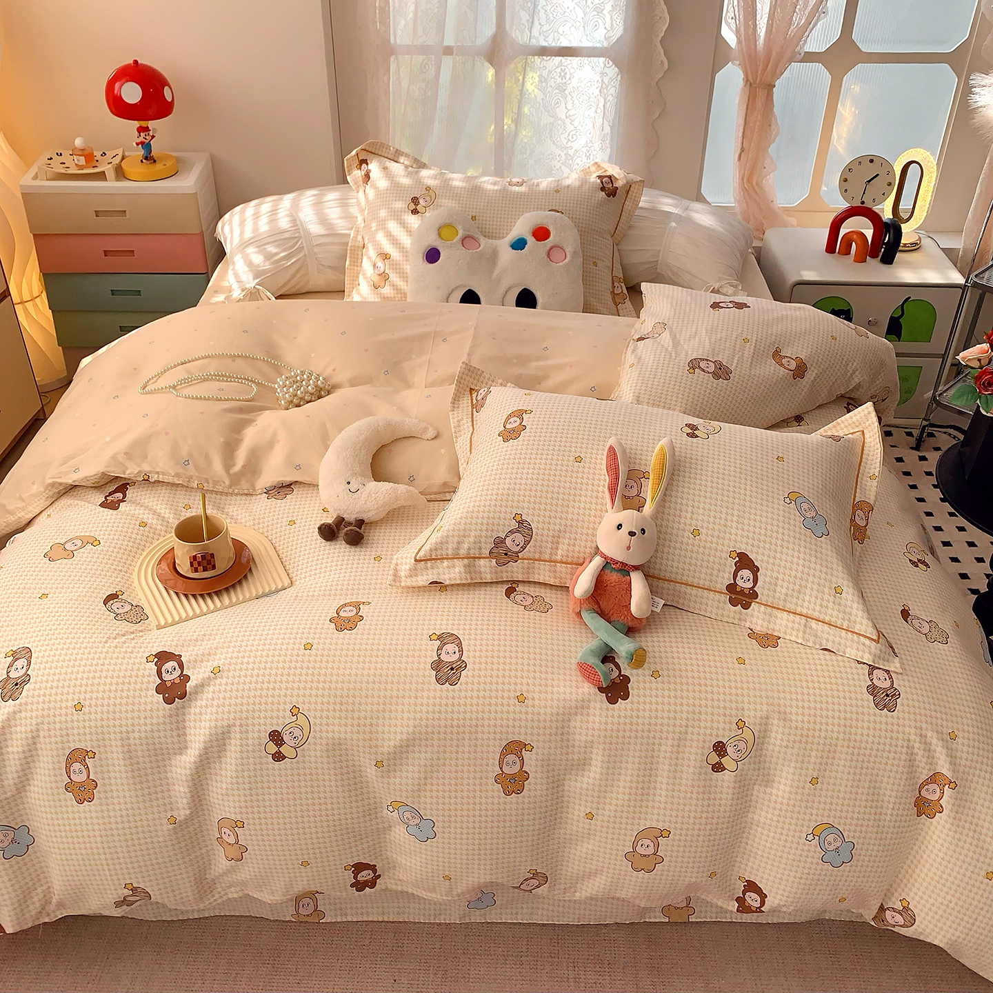 2026新款纯棉四件套-第一波 小魔仙黄