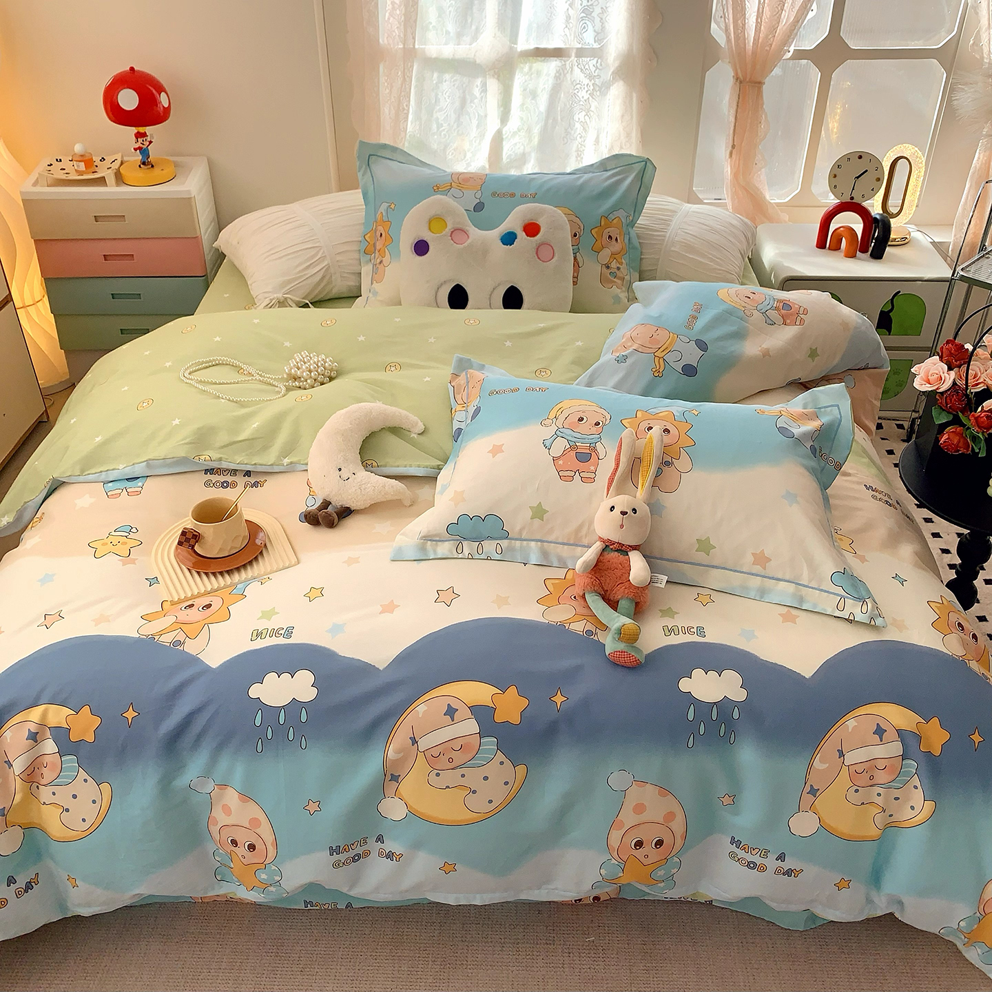 2026新款纯棉四件套-第一波 星月宝贝