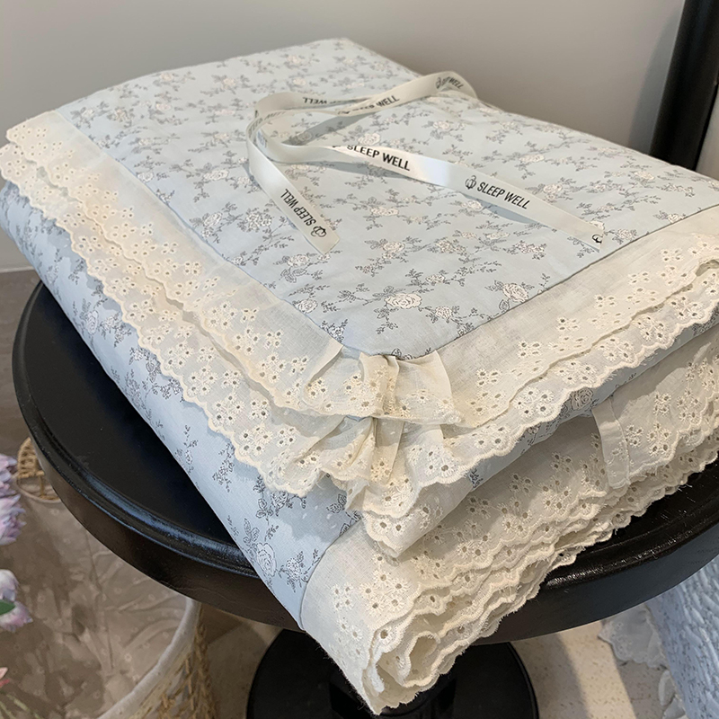 2025新款全棉花边款床盖同款夏被（有同款床盖）