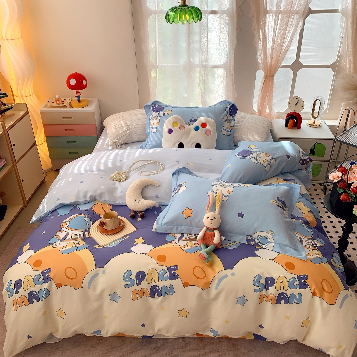 2025新款亲肤舒适小清新印花全棉四件套第八批 太空超人