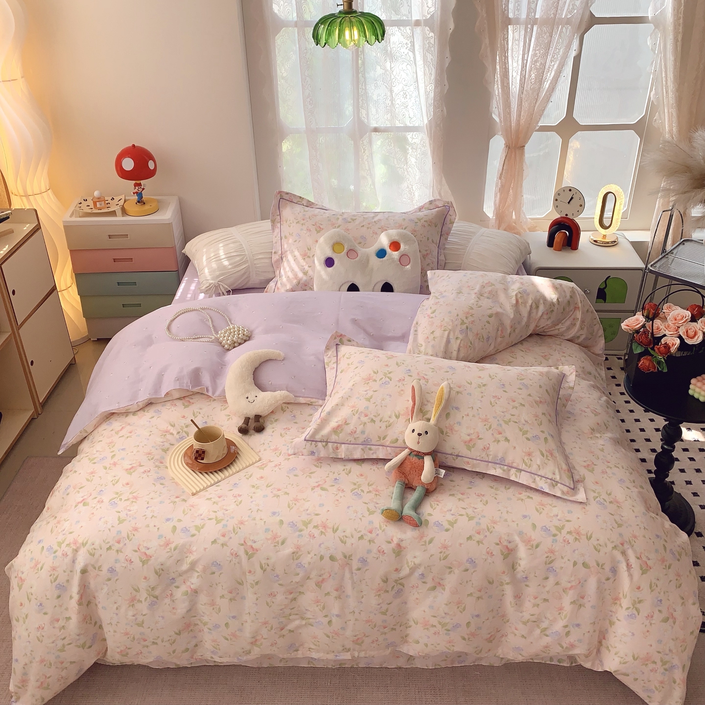 2025新款亲肤舒适小清新印花全棉四件套第八批 甜橘