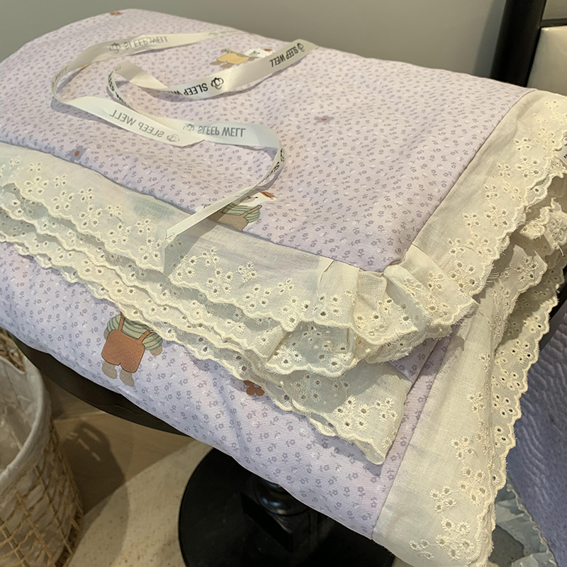 2025新款全棉花边款床盖同款夏被（有同款床盖）