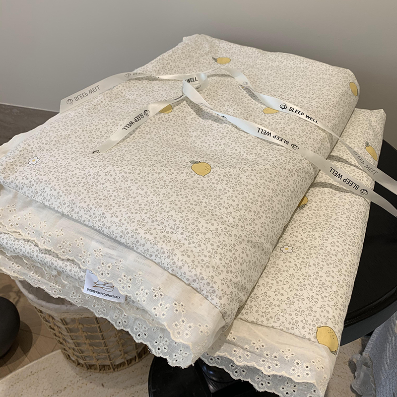 2025新款全棉花边款床盖同款夏被（有同款床盖）