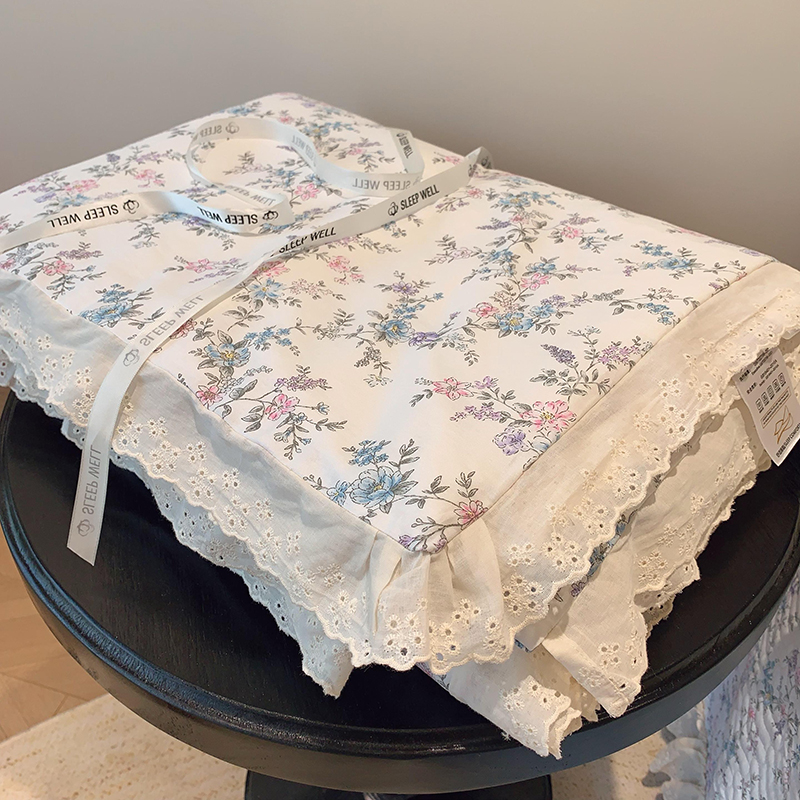 2025新款全棉花边款床盖同款夏被（有同款床盖）