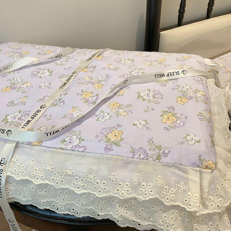 2025新款全棉花边款床盖同款夏被（有同款床盖）