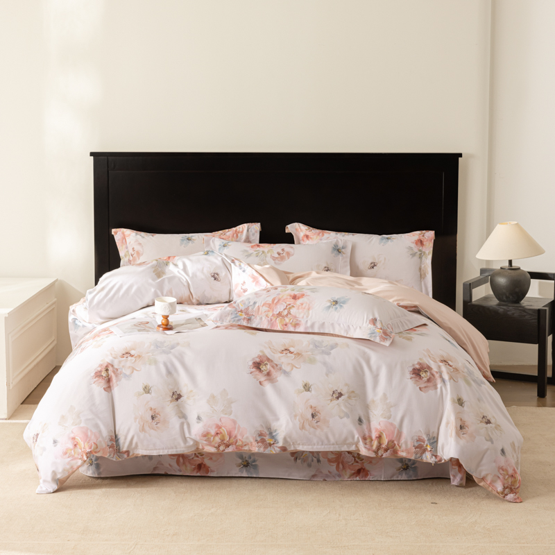 2026新款50s阿克苏长绒棉数码印花四件套 念晴