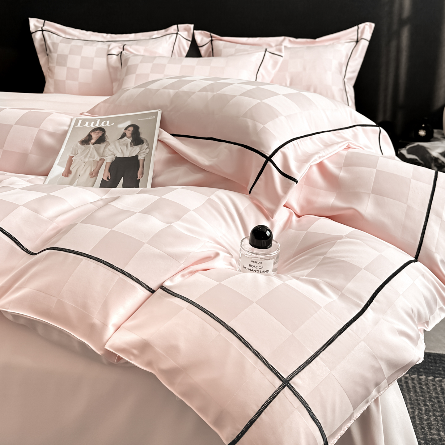 2026新款贡缎提花床单床笠四件套