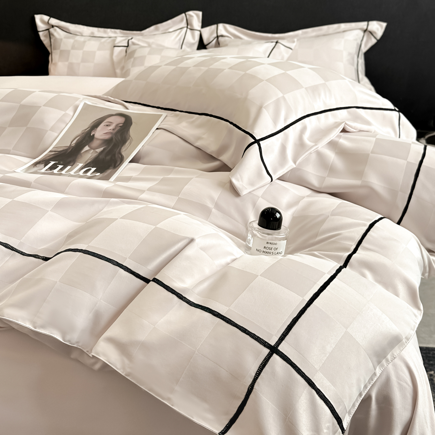 2026新款贡缎提花床单床笠四件套