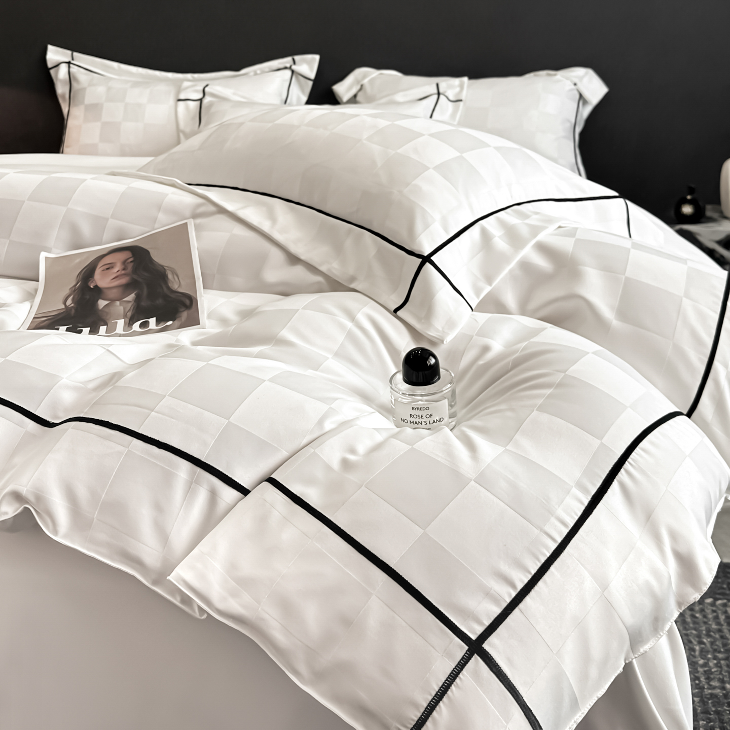 2026新款贡缎提花床单床笠四件套