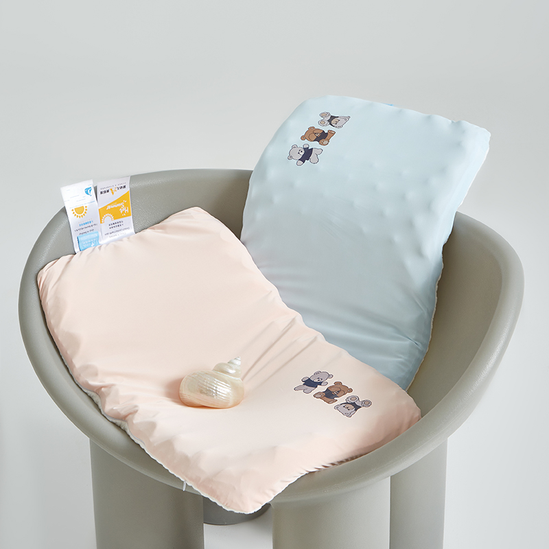 2024新款可水洗硅胶枕枕头枕芯 30*50cm/只 儿童枕-蓝