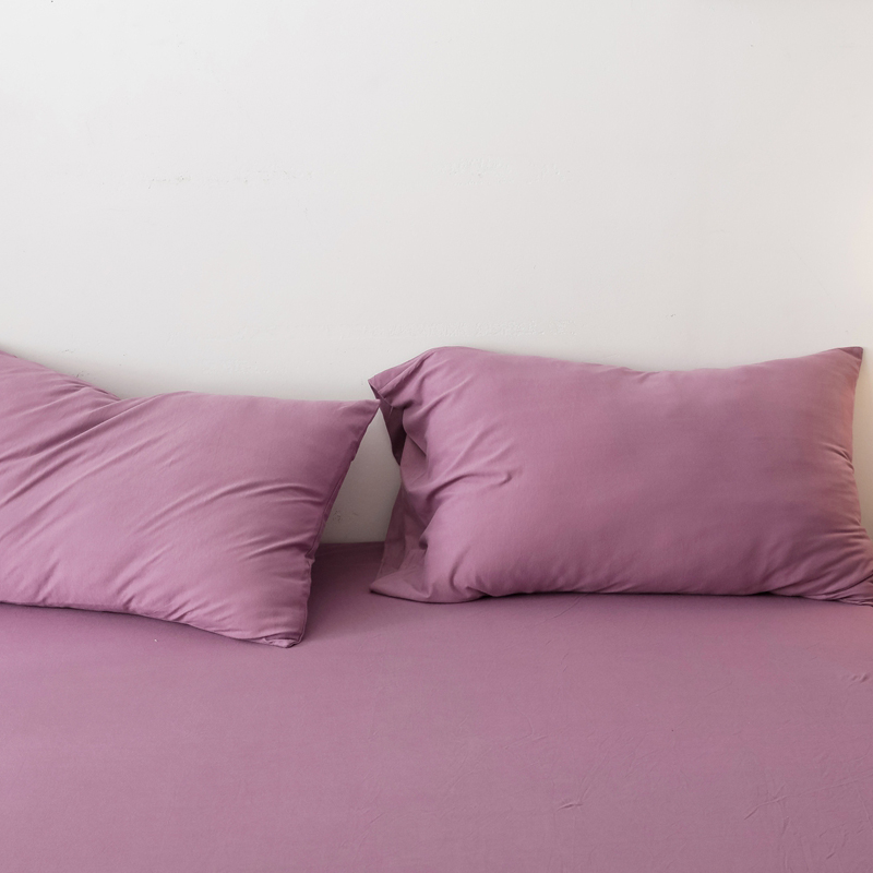 2020新款针织纯色单品枕套 48cmX74cm/对 浅紫