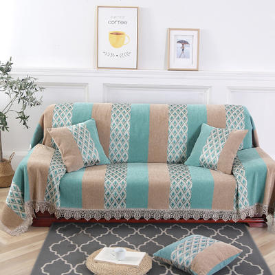 2019新款欧式简约现代全盖雪尼尔沙发巾沙发垫沙发套沙发罩 180*150cm 兰亭序