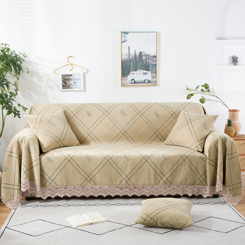 2020新款全盖雪尼尔沙发巾沙发垫沙发套沙发罩-花型2 180*150cm 格调