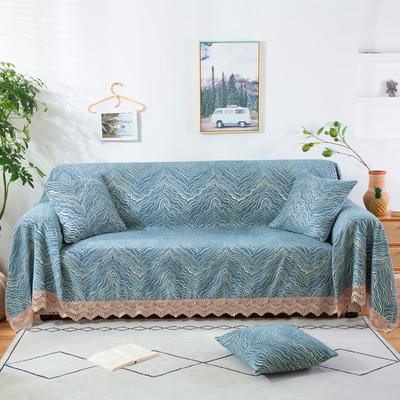2020新款全盖雪尼尔沙发巾沙发垫沙发套沙发罩-花型2 180*150cm 水波纹