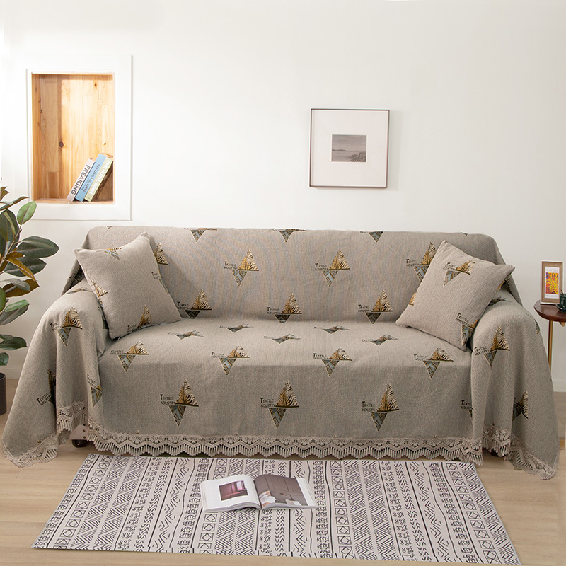 2021新款全盖雪尼尔沙发巾沙发垫沙发套沙发罩 180*150cm 罗曼情怀-咖