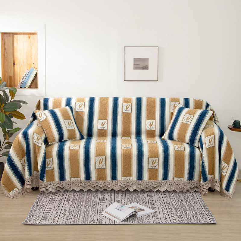 2021新款全盖雪尼尔沙发巾沙发垫沙发套沙发罩 180*150cm 西雅图-黄
