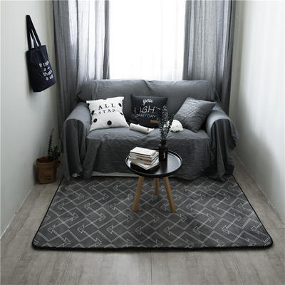 地毯地垫 （定制款） 95cm*95cm  小方垫 灰色格调