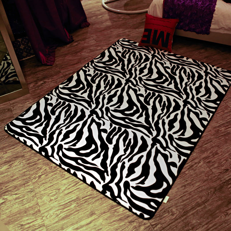 地毯地垫 （定制款） 95cm*95cm  小方垫 经典斑马纹