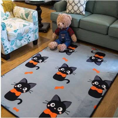 地毯地垫 （定制款） 95cm*95cm  小方垫 小萌猫