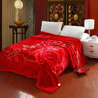 凤凰林 新款 拉舍尔毛毯1.5米1.8米 2米 4斤-12斤全规格 毯子 150*200cm 5斤 293大红