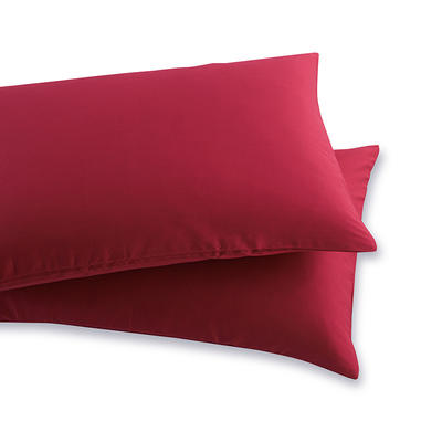 40s纯色枕套（一对） 48cmX74cm 紫红