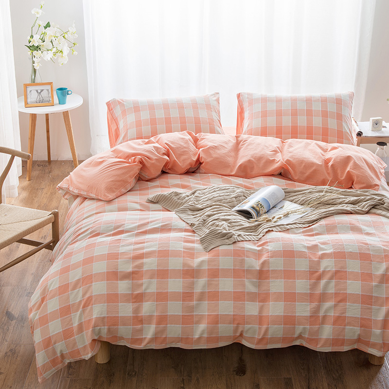 色织水洗棉四件套(提花系列床单款) 1.5m（5英尺）床 提花-玉