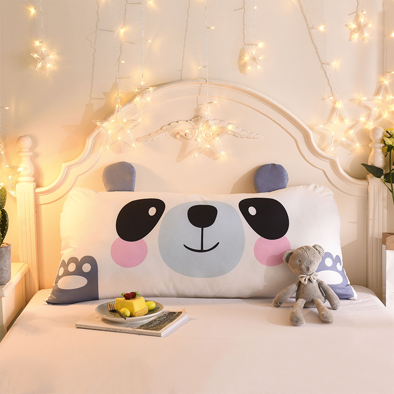 卡通儿童床靠垫抱枕 50cm*110cm 熊猫