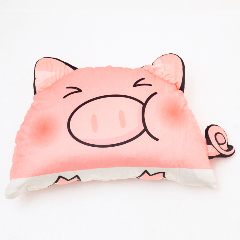 2019新款韩国网红靠垫抱枕（可拆卸） 52cm*35cm 小猪