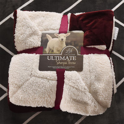 2021新款ULTIMATE羊羔绒毛毯羊羔绒毯 200*230cm 单色红