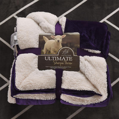 2021新款ULTIMATE羊羔绒毛毯羊羔绒毯 200*230cm 单色紫