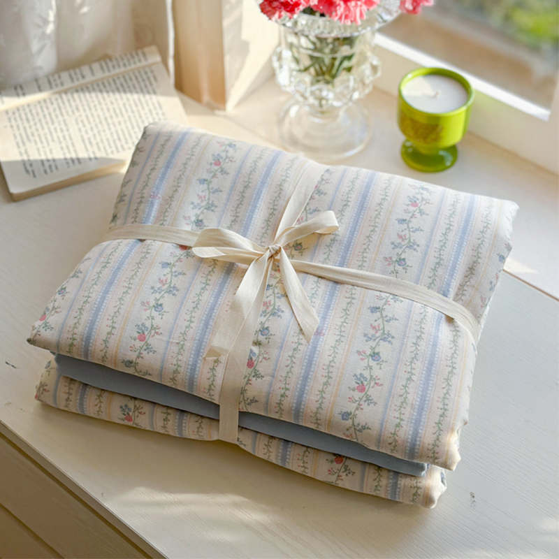 2025新款春款A类全棉有氧双层纱四件套