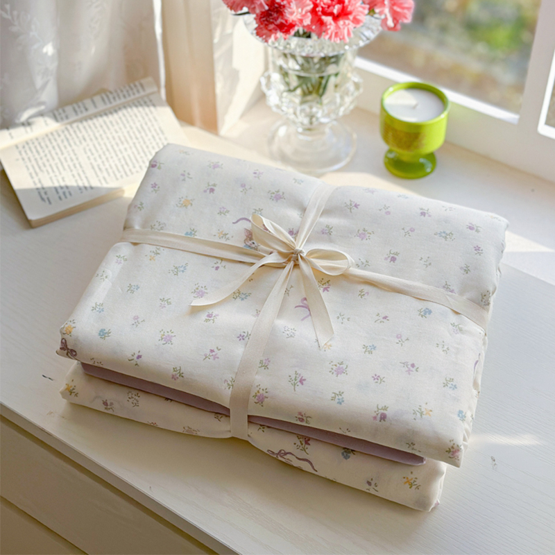 2025新款春款A类全棉有氧双层纱四件套