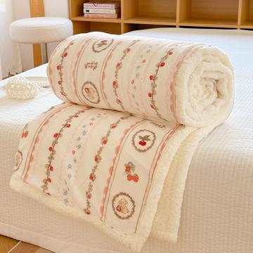 2023新款毛毯ins加厚牛奶绒羊羔绒毛毯午睡毯沙发盖毛毯系列二